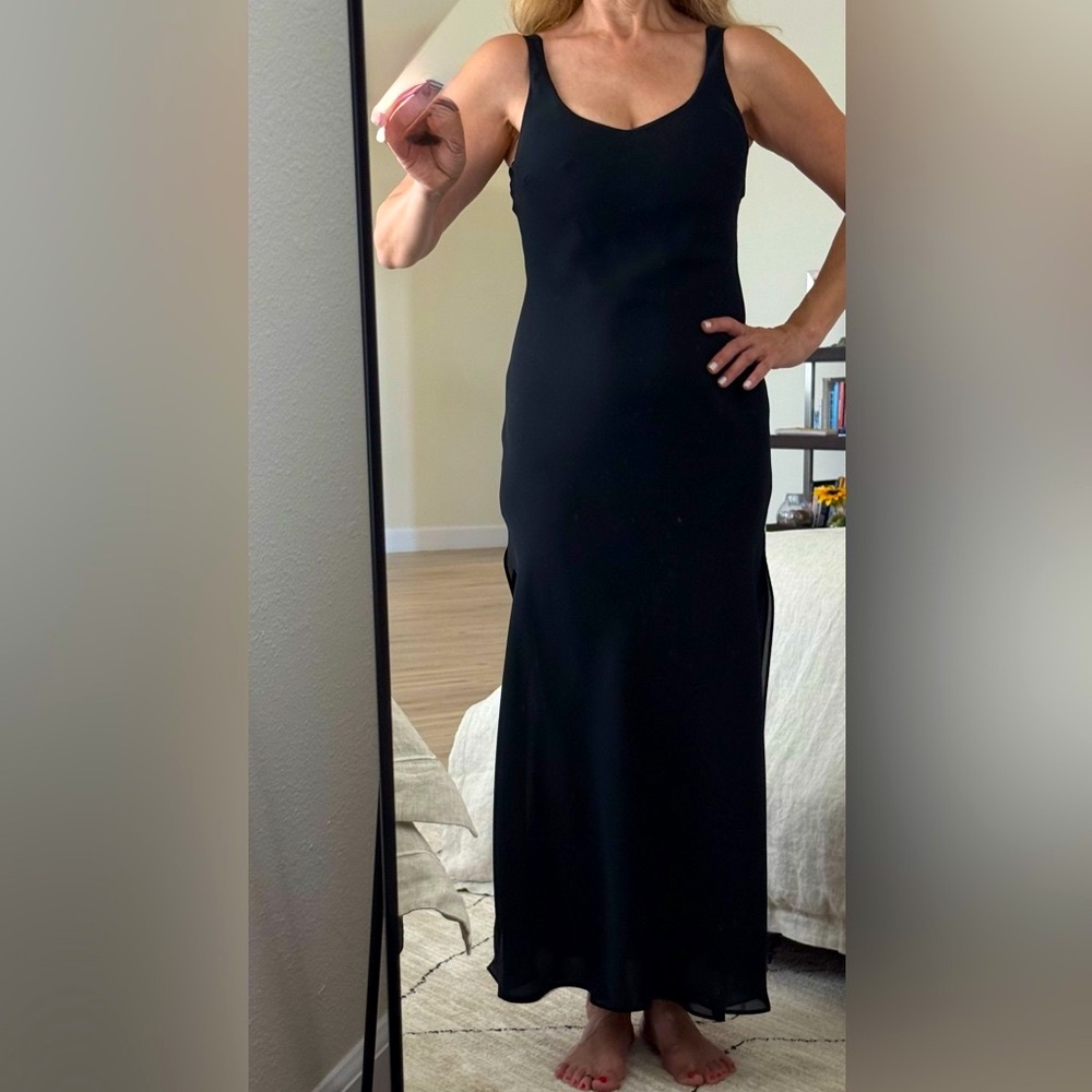 Black Halter Sheath Maxi Dress for Cocktail